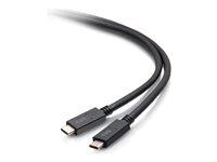 C2G 6.5ft (2m) USB-C Male to USB-C Male Cable (20V 3A) - USB 3.2 Gen 1 (5Gbps) - Câble USB - USB-C (M) pour USB-C (M) - USB 3.2 Gen 1 - 20 V - 3 A - 2 m - noir C2G28883