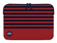 PORT Designs La Marinière - Housse d'ordinateur portable - mousse à mémoire de forme - 15.6" - rouge, marine 140419